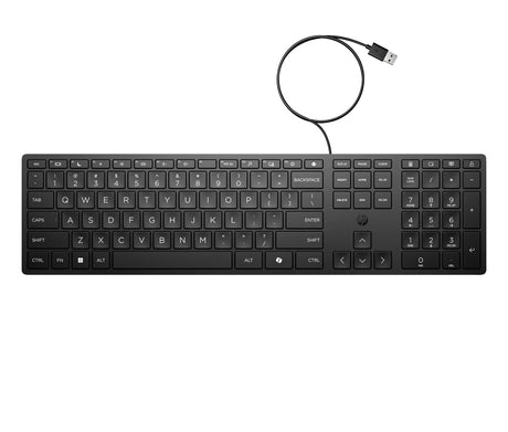 EAN 0194721888204 - HP 320K Wired Keyboard teclado Oficina USB Negro imagen 9