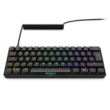 Sharkoon Skiller Sgk50 S4 Gen2, Teclado De Juegos Negro, De-Layout, Gateron Yellow 4044951041923