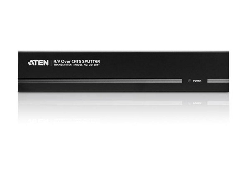 Aten Vga Splitter 4-Port Vga Cat5e/6 Audio/Video Splitter (V Repartidor Audiovisual Vga Sobre Cat. 5e/6 De 4 Puertos