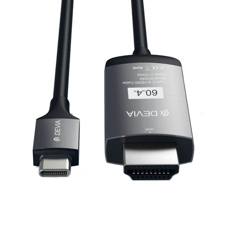 EAN 6938595316135 - Devia EC084 2 m USB Tipo C HDMI Negro imagen 1
