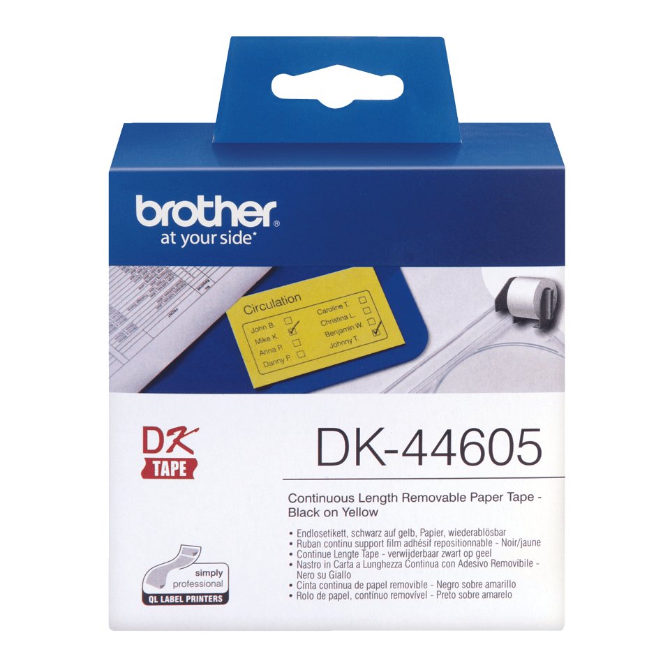 EAN 4977766635158 - Brother DK-44605 etiqueta de impresora Amarillo imagen 2