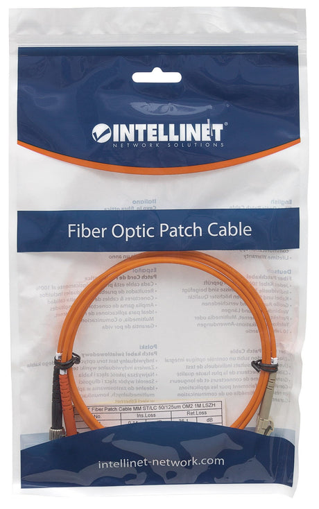 EAN 0766623470421 - Intellinet 3.0m LC-ST M/M Cable de fibra óptica e InfiniBand 3 m Naranja imagen 5