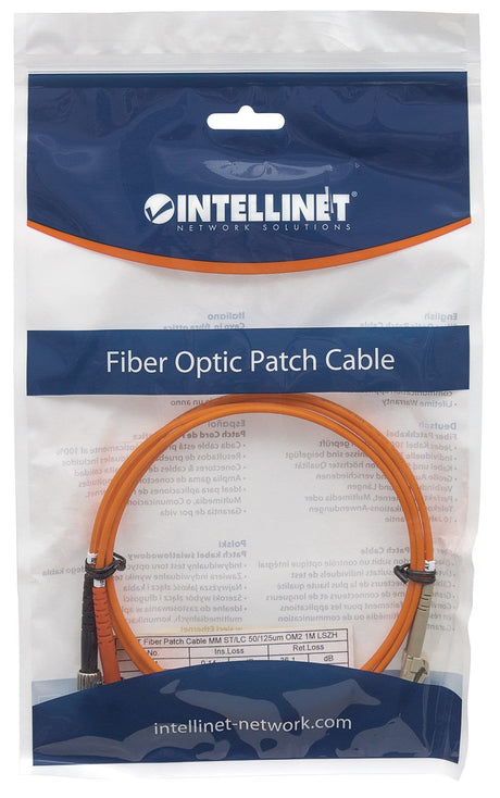 EAN 0766623470360 - Intellinet 1.0m LC-ST M/M Cable de fibra óptica e InfiniBand 1 m Naranja imagen 5
