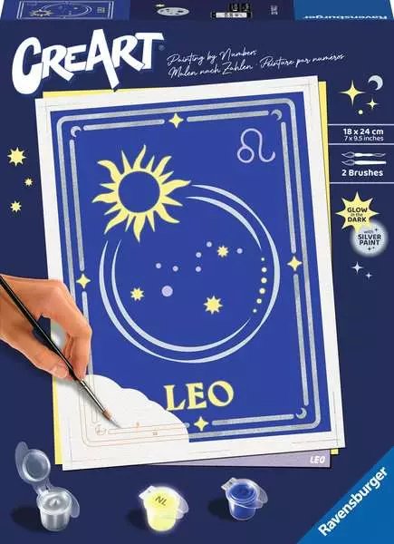 Ravensburger Creart - Signo Zodiacal Leo, Pintura 23743