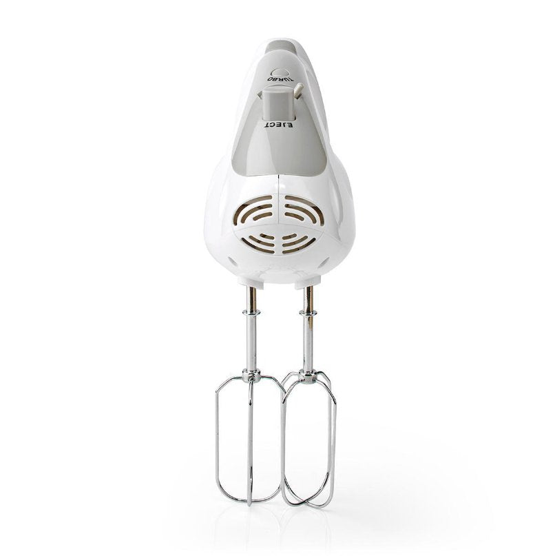 Nedis Batidora Mezcladora  200 W  5 Ajustes De Velocidad  Funcion Turbo   Blanco / Gris