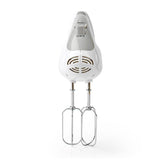 Nedis Batidora Mezcladora  200 W  5 Ajustes De Velocidad  Funcion Turbo   Blanco / Gris