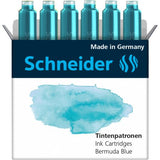 Schneider Cartuchos De Tinta Para Pluma Bermuda Azul