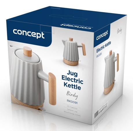 EAN 8595631067956 - Concept RK0091 tetera eléctrica 1,5 L 1500 W Gris claro imagen 9