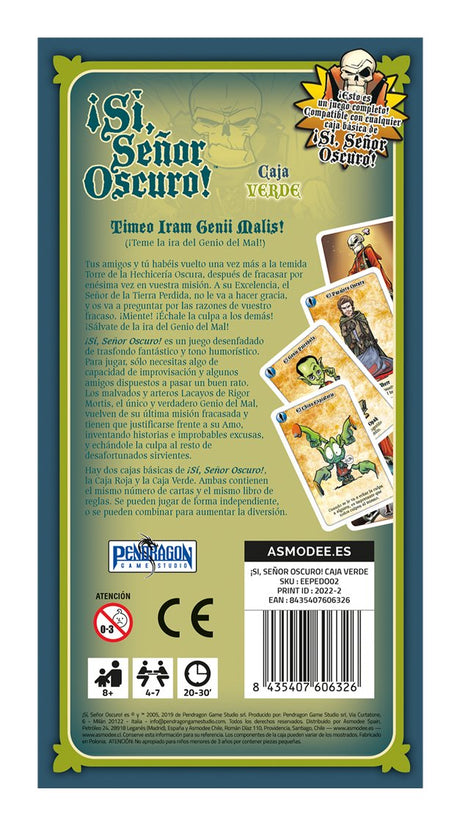EAN 8435407606326 - Asmodee EEPEDO02 juego de tablero ¡Sí, Señor Oscuro! Caja Verde 30 min Juego De Cartas imagen 3
