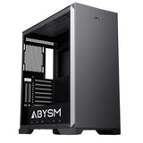 Abysm Gaming Danube Mura Pro Caja Torre Atx, Eatx, Itx, Micro Atx - 3.5" Y 2.5" - Usb-C 3.2, Usb-A 3.2 Y Audio - Soporta Refrigeracion Liquida