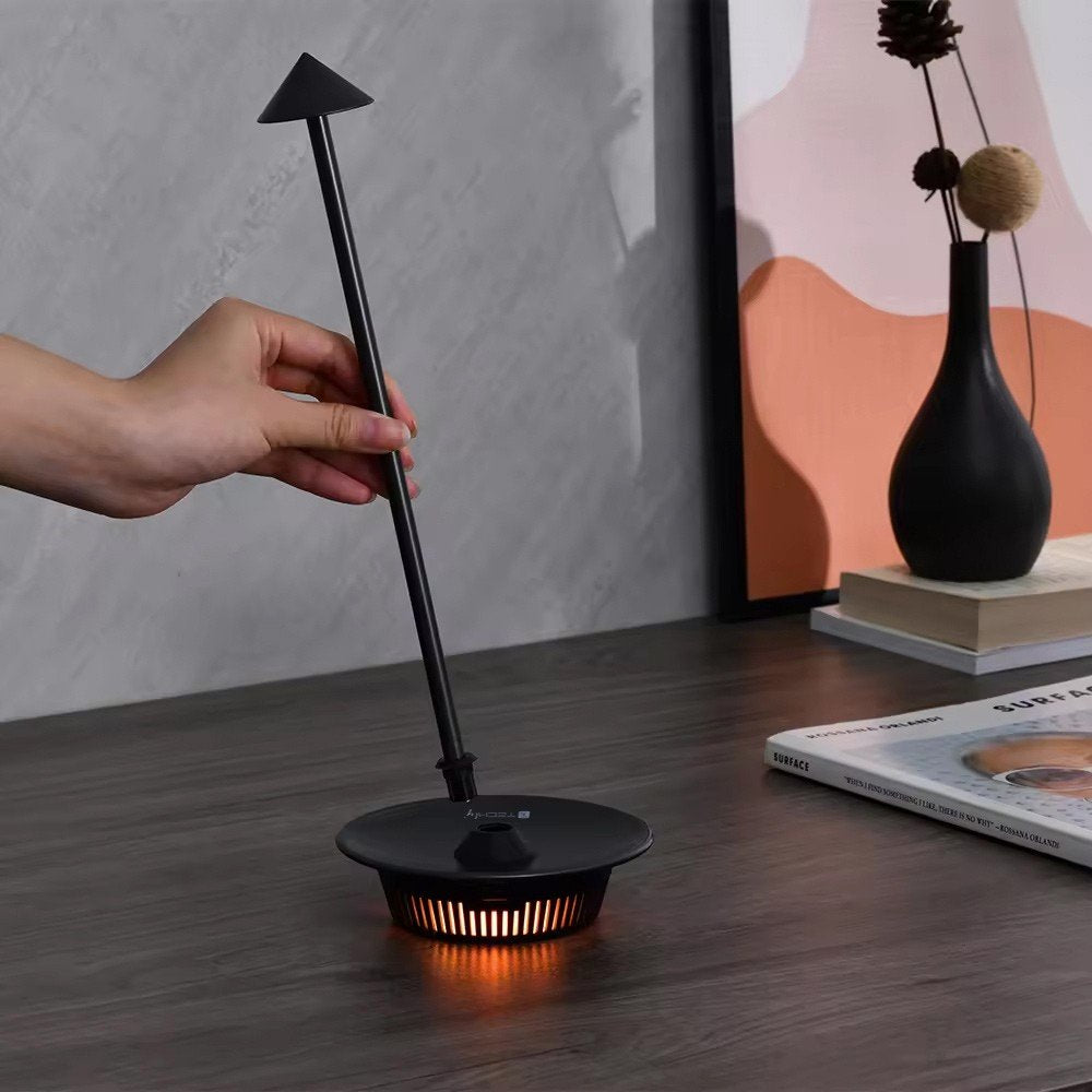 Techly I-Lamp-Table3 Lámpara Led Inalámbrica Con Base Táctil Regulable Rgb