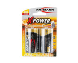 Batería Alcalina X-Power De Ansmann, Mono (D), 2 Uds. Paquete (5015633)