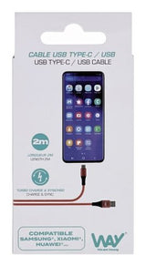 EAN 3303170111895 - T'nB WTCUSB02RD cable USB 2 m USB C USB A Rojo imagen 4