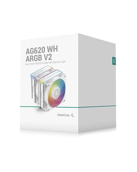 EAN 6933412729235 - DeepCool AG620 WH ARGB V2 Conjunto de chips, Placa base Refrigerador de aire 12 cm Blanco 1 pieza(s) imagen 6