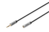 EAN 4016032481300 - Digitus DB-510210-030-S cable de audio 3 m 3,5mm Negro imagen 1