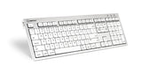 EAN 5707795015237 - Logickeyboard SKB-CWMU-FR teclado Oficina USB AZERTY Francés Plata, Blanco imagen 1