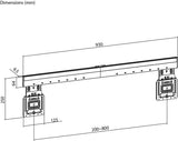 EAN 4040849708220 - Goobay 70822 soporte para TV 2,54 m (100") Negro imagen 2