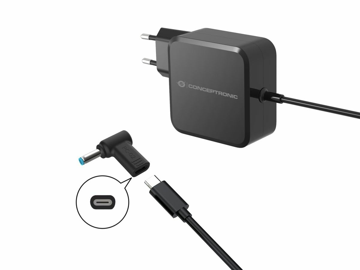 Conceptronic Adaptador Usb-C -> Dc, Dell 4.5x3.0mm 18-20v Sw