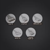 EAN 8435693106821 - Mars Gaming MPIII850W unidad de fuente de alimentación 20+4 pin ATX imagen 5