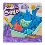 Spin Master Kinetic Sand - Sandbox Set Azul, Arena De Juego 454 Gramos De Arena