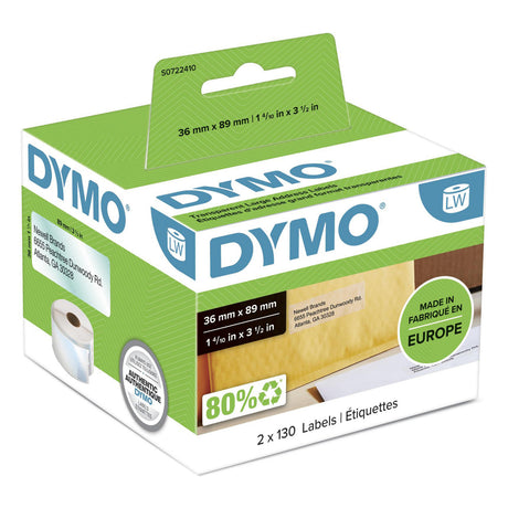 EAN 5411313990134 - DYMO LW - Large Address Labels - 36 x 89 mm - S0722410 Etiqueta para impresora autoadhesiva imagen 2