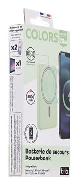 EAN 3303170117729 - T'nB PBUMAG5GR batería externa 5000 mAh Cargador inalámbrico Verde imagen 6