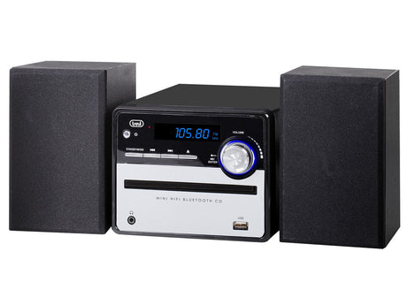 EAN 8011000040158 - Trevi HCX 10F6 Minicadena de música para uso doméstico 20 W Negro, Plata imagen 1