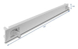 19? 1 He Blindpanel Abs Kunststoff Mit Einrastfunktion (Snap-In) Grau