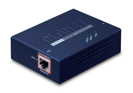 EAN 4711213686054 - PLANET POE-E201 ampliador de red Transmisor y receptor de red Azul imagen 1