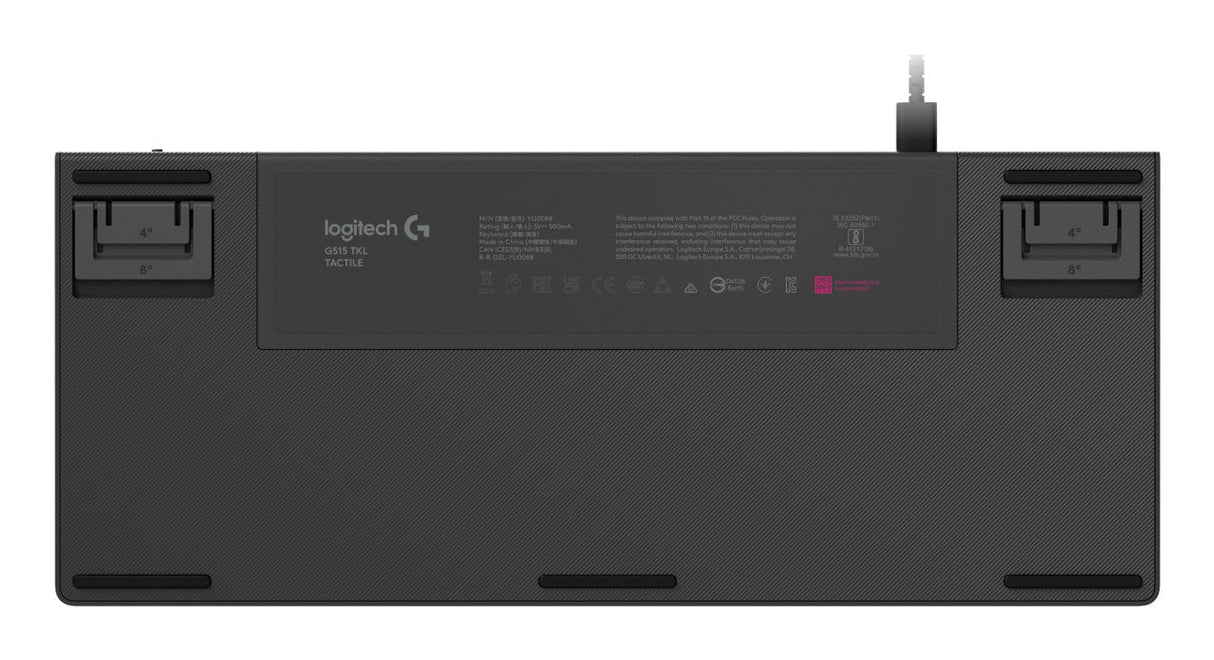 Teclado Ingles Logitech G G515 Usb Qwerty Internacional De Ee.Uu. Negro