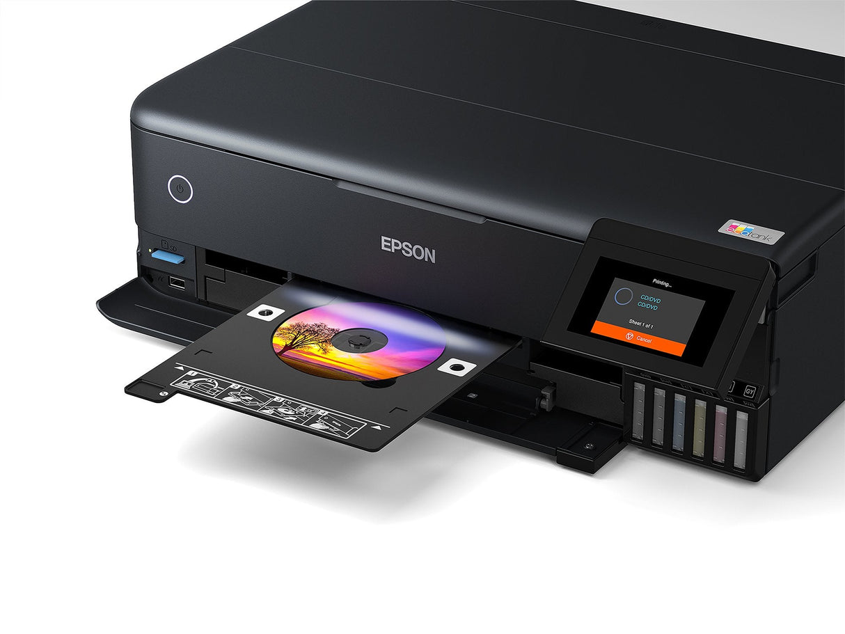 Impresora De Tinta Epson Ecotank L8180, 3in1, A4, 28ppm, Usb, Panel Lcd, 6ink