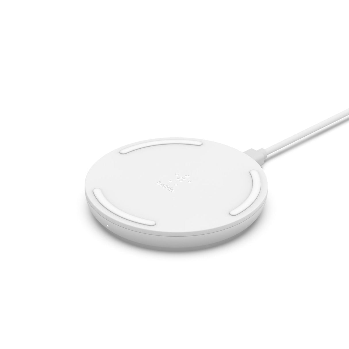 Base De Carga Inalámbrica Belkin Micro-Usb De 10 W, Sin Adaptador De Ca, Blanca