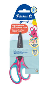 Tijera Pelikan Griffix Universal Corte Recto Azul, Rosa