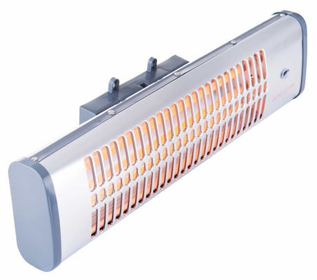EAN 5608475017032 - Haeger BH-120.003A calefactor eléctrico Interior Acero inoxidable 1200 W Calefactor eléctrico de cuarzo imagen 2