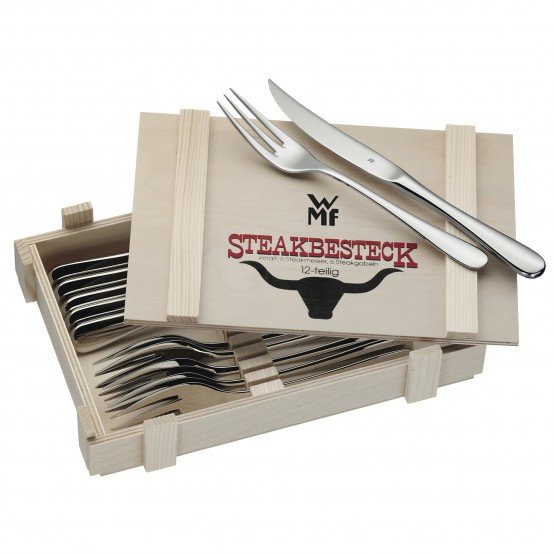 Wmf 1280239990 Steakbesteck-Set 12-Teilig In Holzkiste