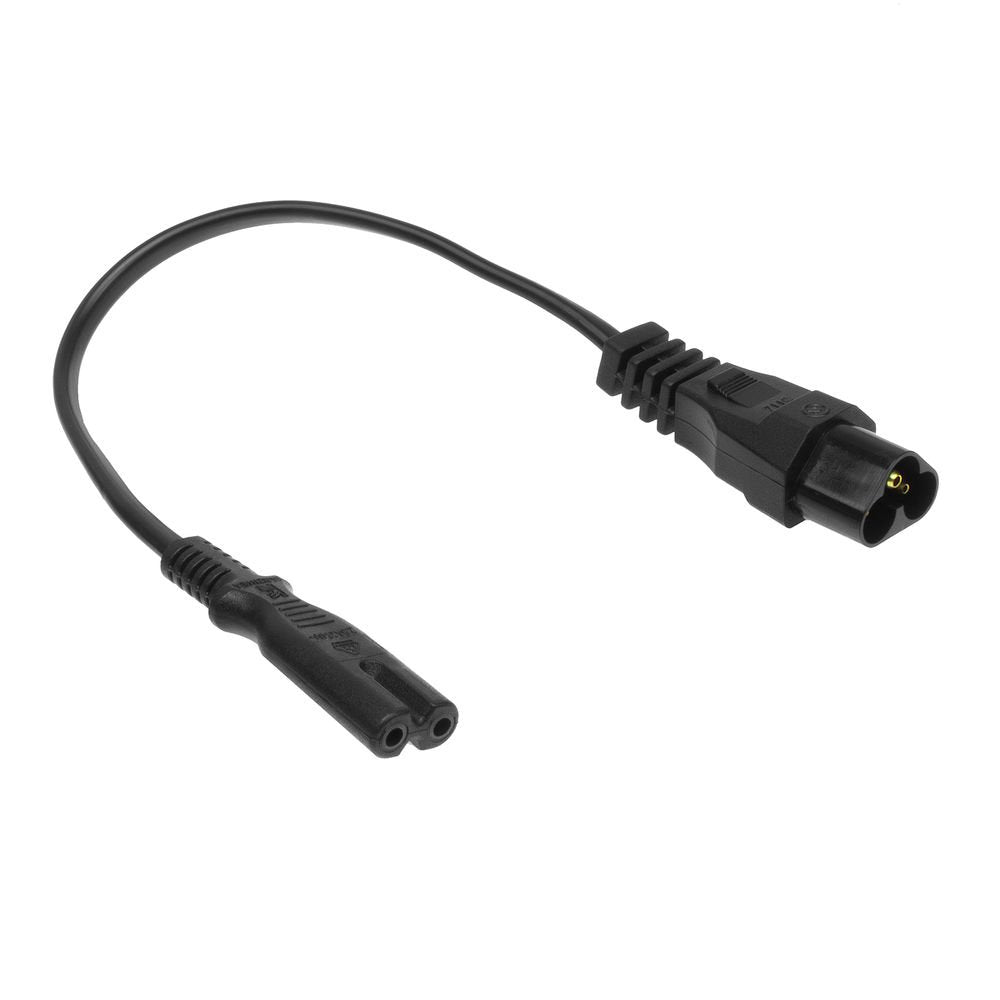 Adaptador De Conector Iec-60320 C6 A C7  Con Cable 0.75 Mm² 0.20 Metros Act