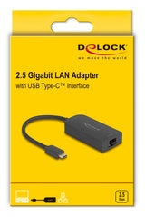 Delock Usb Type-C Netzwerk Adapter 2,5 Gigabit Lan 1 X Rj45 Asix
