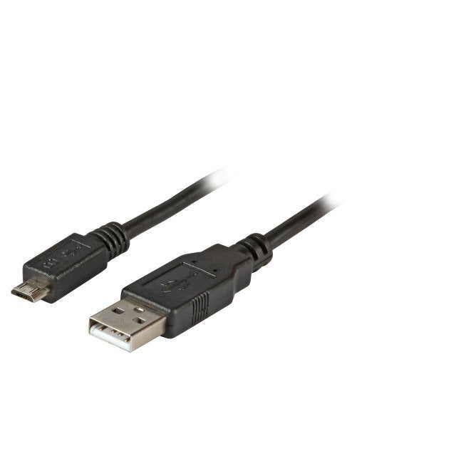 Efb Usb2.0 Anschlusscable A-Micro-B 5pol., St.-St., 0,5m, Schwarz, Premium
