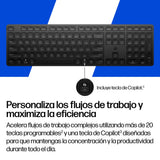 Hp 495k - Teclado - Dual-Modus, 3-Zonen-Distribución, Multi-Dispositivo, Flacher Tastenanschlag