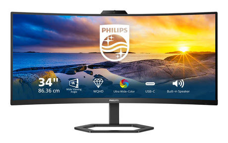 EAN 8712581783464 - Philips 5000 series 34E1C5600HE/00 LED display 86,4 cm (34") 3440 x 1440 Pixeles 4K Ultra HD Negro imagen 1