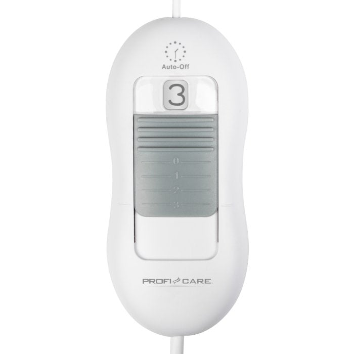 Almohadilla Eléctrica Térmica, Medidas 30x40cm, Cervicales-Cuello, 3 Niveles Temperatura, Lavable Blanco 100w Proficare Hk 3059