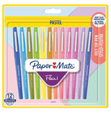 Bolígrafo Fibra Paper Mate Flair 12er Pastel M 0,7 Mm Blister