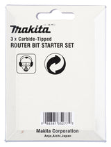 Juego De Cortadores Makita D-30209, 3 Piezas Eje De 6mm