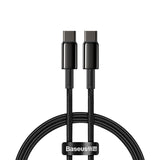 Baseus Type-C - Type-C Cable Tungsten Gold Fast Charging And Data 100w (20v/5a) 1m Black (Catwj-01)