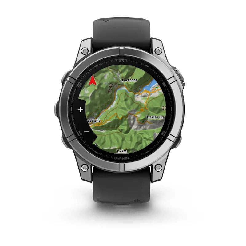Smartwatch Garmin Fenix E Acero Inox Y Correa Negra  47mm