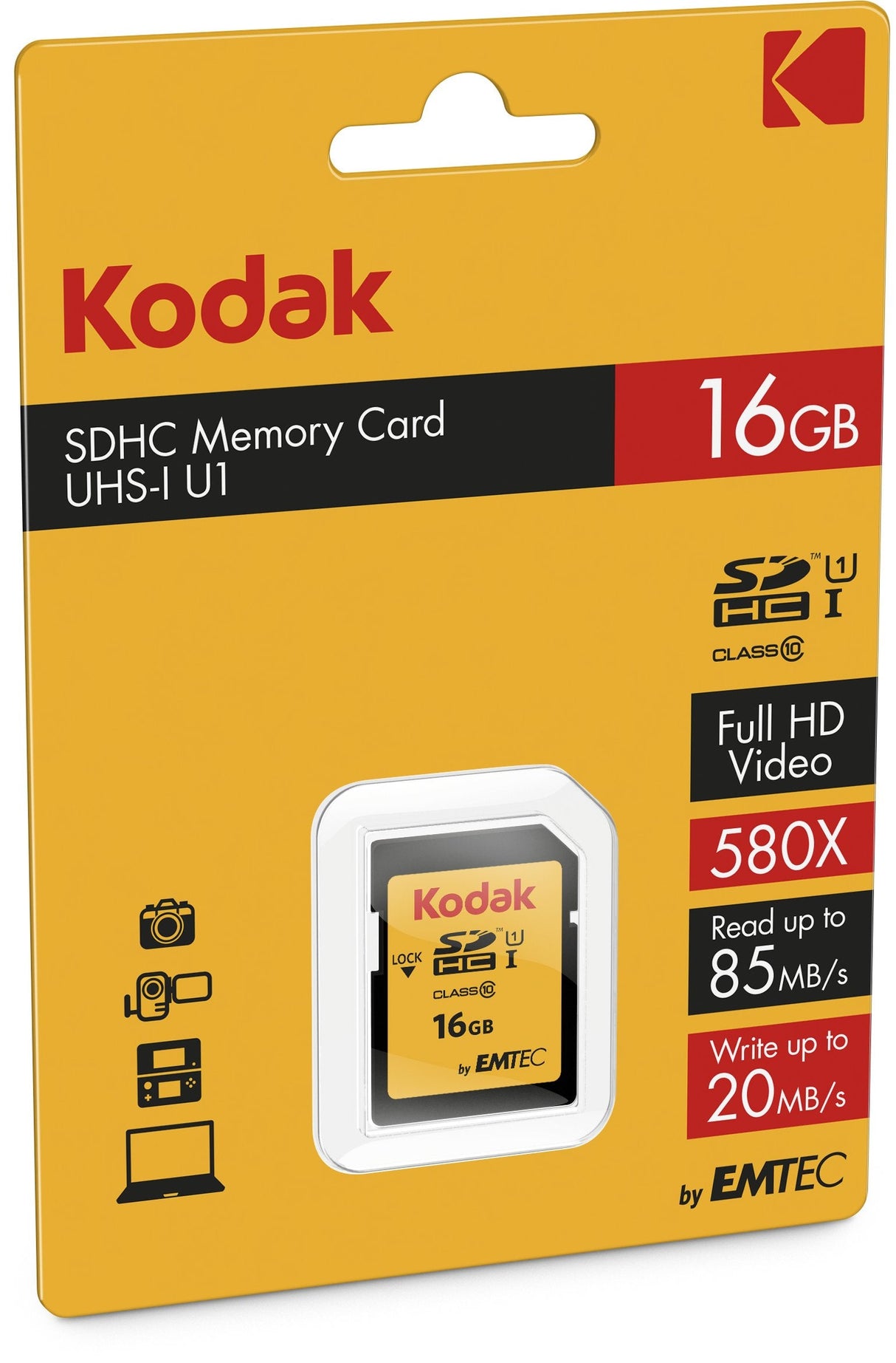EAN 3126170143211 - Emtec SDHC 16GB Class10 U1 UHS-I Clase 10 imagen 2