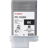 Original Canon Cartucho Inyeccion Tinta Negro Pfi-102bk 130ml Lp/17/24 Ipf/500/600/700/710/610/605/620/755 - 0895b001 -