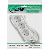 Inline Regleta 3 Tomas 3x Tipo F Con Seguridad Para Niños Blanco 3m