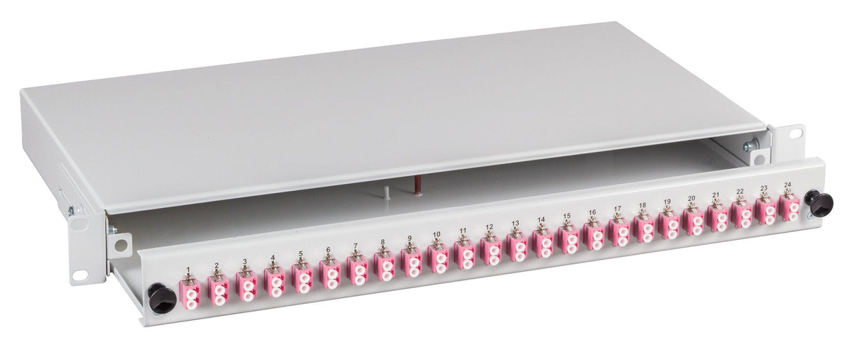 Spleibox Gr Extraíble Lc Om4 24xpigtail Abgesetzt & 12xduplex-Empalme