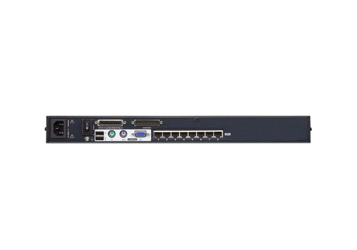 Aten Kh1508a, Switch Kvm Cat.5 De 8 Puertos Con Puerto De Conexión En Cadena, 19", 1u
